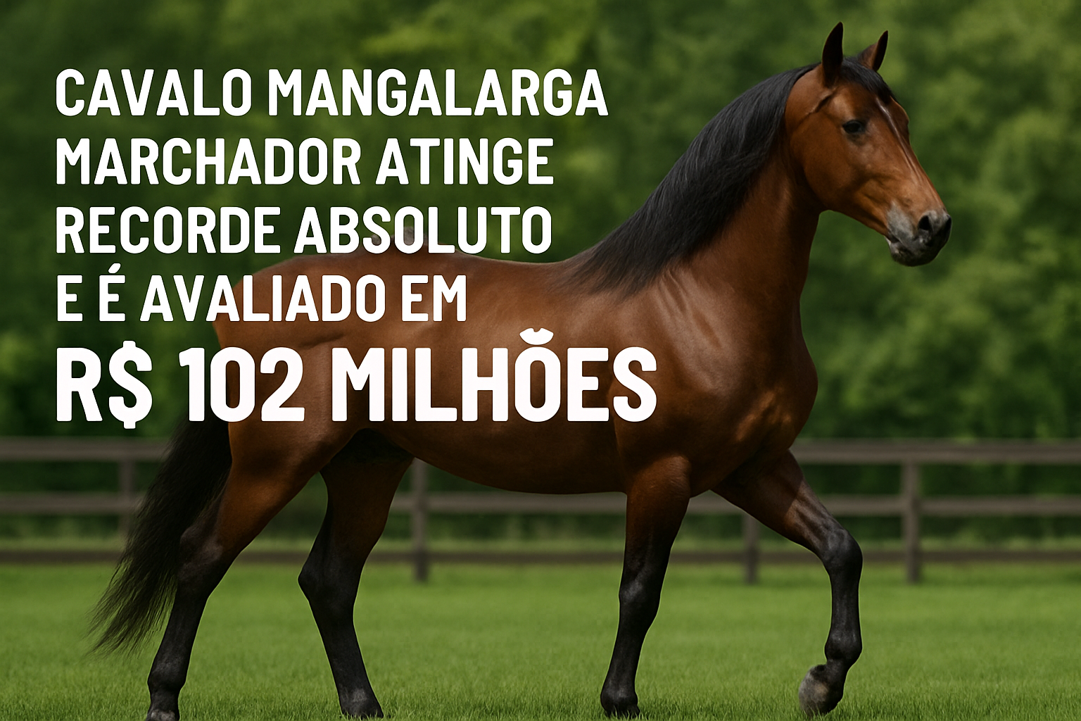 Cavalo Mangalarga Machador, recorde absoluto