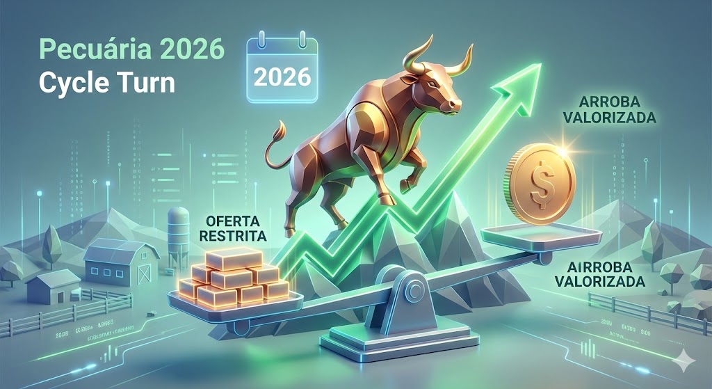 A Virada do Ciclo Pecuário em 2026: Escassez de Oferta Promete Valorizar a Arroba