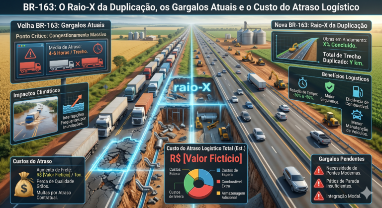 BR-163: O Raio-X da Duplicação, os Gargalos Atuais e o Custo do Atraso Logístico