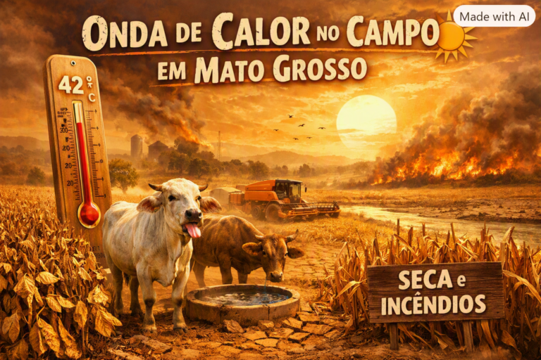 Onda de calor no Brasil aumenta a atenção para Mato Grosso e os impactos no campo