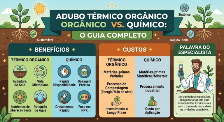 Adubo Térmico Orgânico vs. Químico: Benefícios, Custos e a Palavra do Especialista