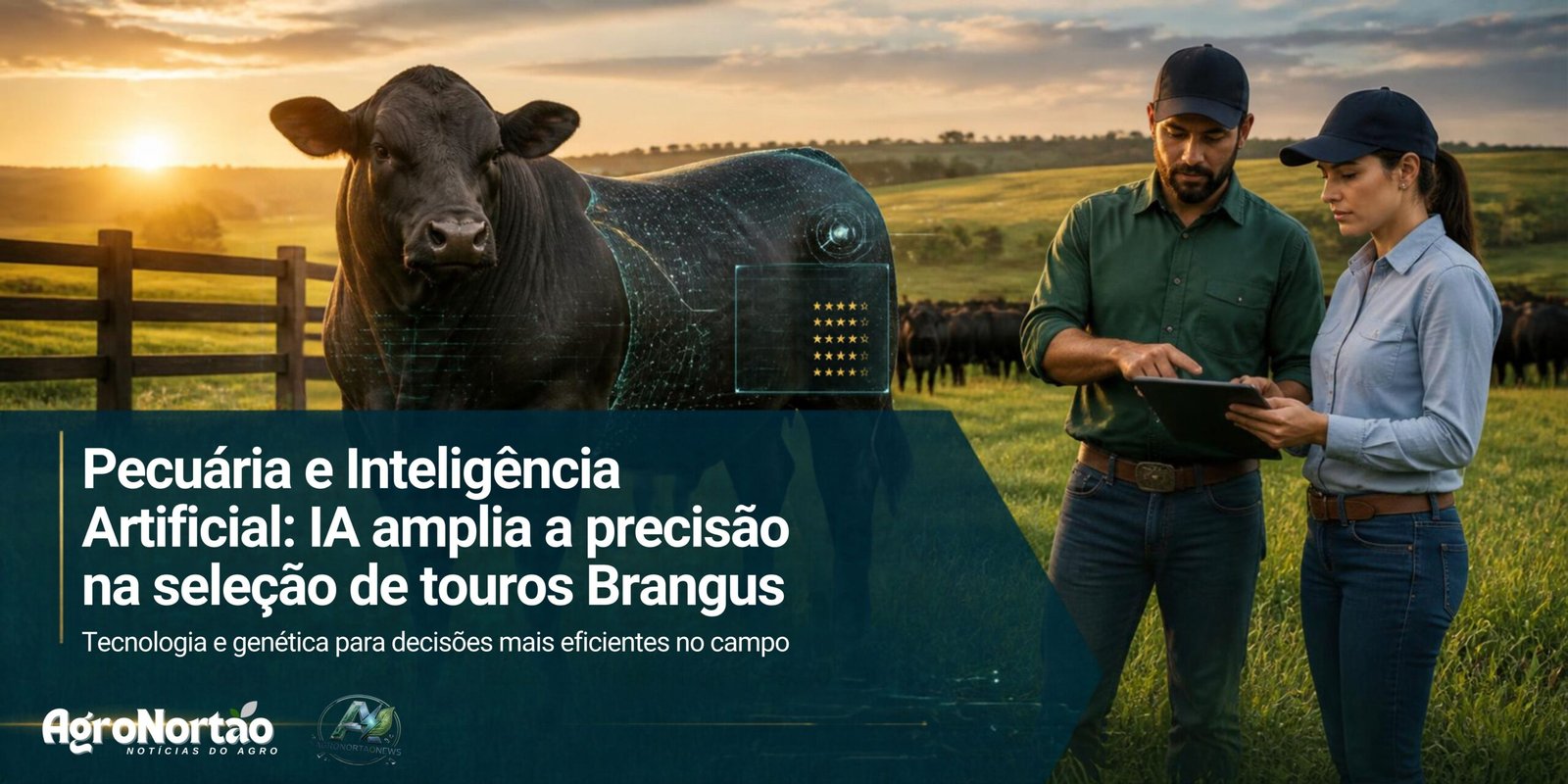 Pecuária e Inteligência Artificial: IA amplia a precisão na seleção de touros Brangus