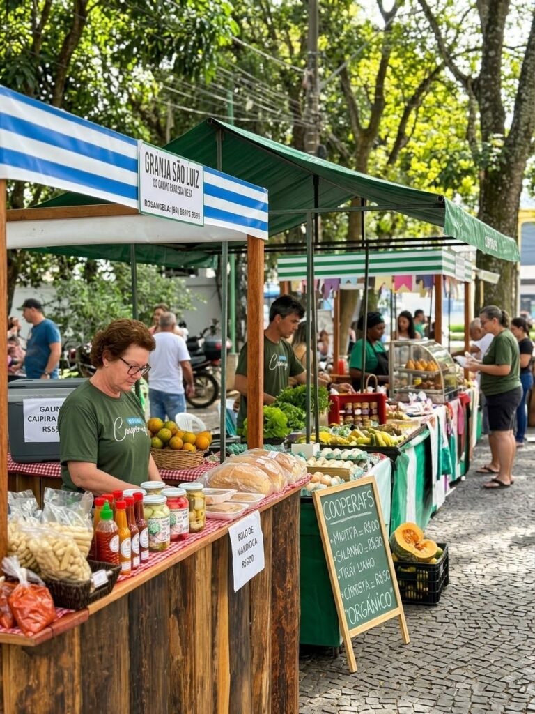 Cooperafs e Cresol Inauguram Novo Ponto de Feira Livre no Centro de Sinop