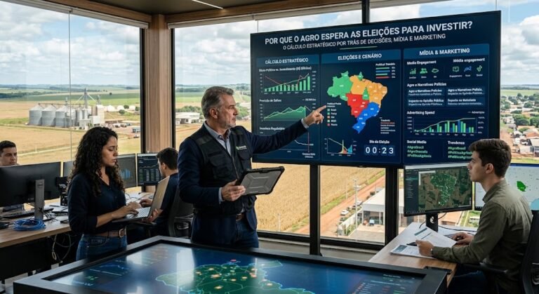 Por que o agro espera as eleições para investir? O cálculo estratégico por trás de decisões, mídia e marketing
