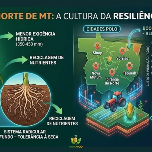 Ouro Vermelho: O Sorgo Consolida-se como Estratégia de Renda e Segurança no Norte de MT