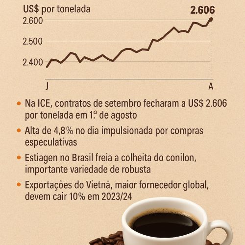 Robusta em Alta: Café Brasileiro Bate Recorde e Reforça Liderança Global