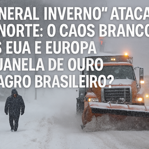 O “General Inverno” Ataca no Norte: O Caos Branco nos EUA e Europa é a Janela de Ouro do Agro Brasileiro?