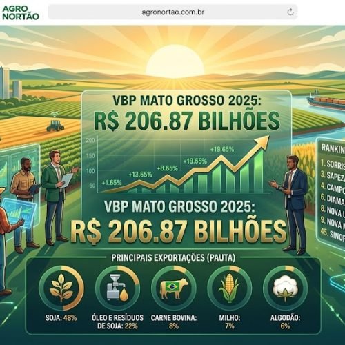 Mato Grosso Consolida Liderança Nacional e Projeta VBP Recorde de R$ 206 Bilhões para 2025