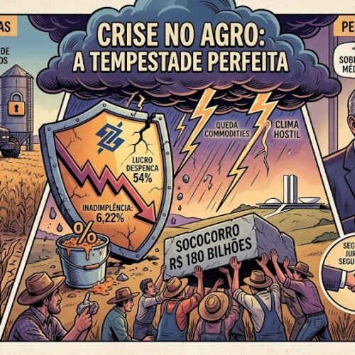 Tempestade Perfeita: Lucro do Banco do Brasil Despenca 54% com Calote no Agro e Setor Pressiona por Socorro de R$ 180 Bilhões