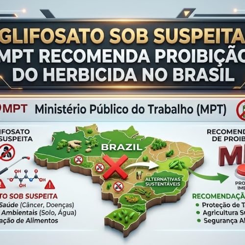 Glifosato sob Suspeita: MPT Recomenda Proibição do Herbicida no Brasil