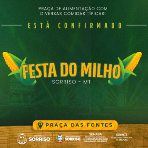 Praça das Fontes recebe Festa do Milho com gastronomia típica