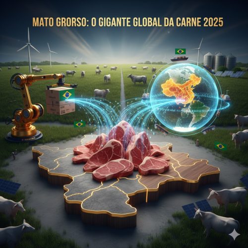 Gigante Indomável: Mato Grosso Consolida Liderança Histórica e “Invade” a China com Exportação Recorde de Carne Bovina em 2025