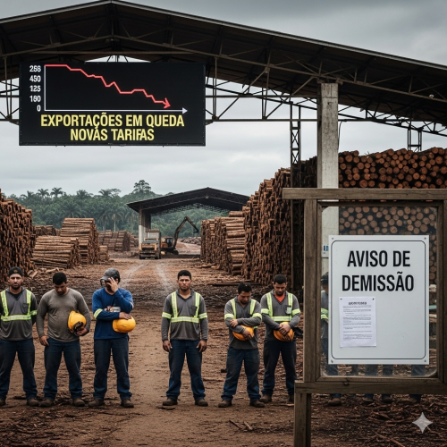 Tarifaço” dos EUA Ameaça Empregos no Setor Madeireiro Brasileiro