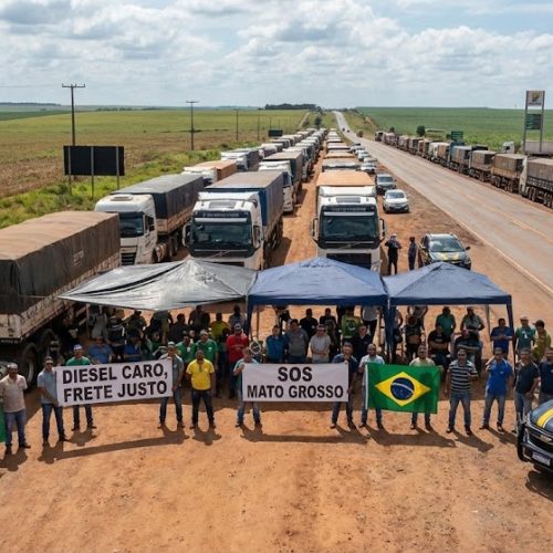Paralisação dos Caminhoneiros: Adesão é parcial no país, mas bloqueios em Mato Grosso acendem alerta no agronegócio