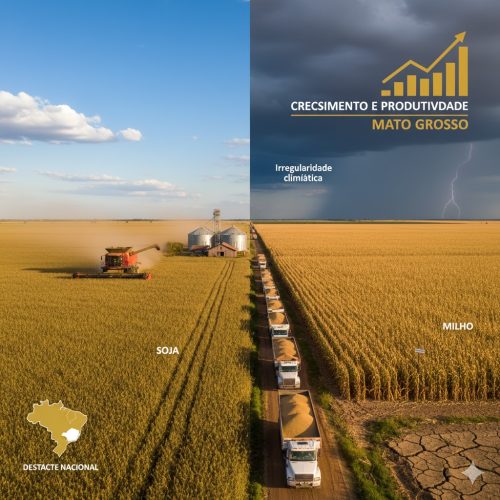 Mato Grosso mantém liderança na safra de grãos em 2025, apesar de desafios climáticos