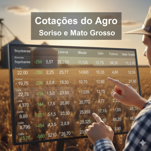 Perspectivas de cotação do agro em Sorriso e Mato Grosso: semana começa com atenção ao clima e ao mercado externo