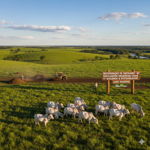 Recuperação de Pastagens no Norte de Mato Grosso: Fertilizantes Orgânicos como Chave para Qualidade e Sustentabilidade no Gado