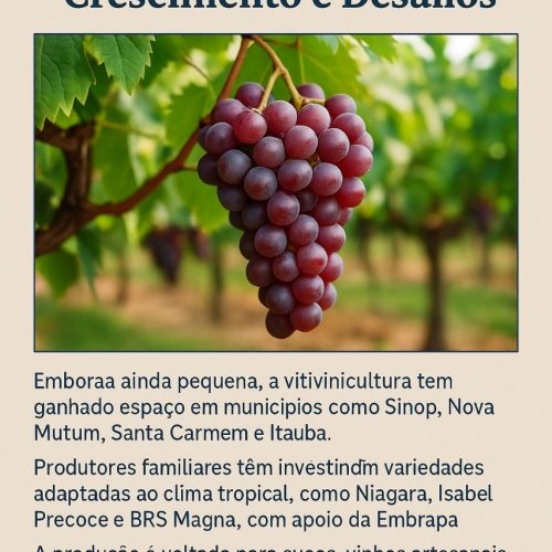 Vitivinicultura em Mato Grosso floresce, apesar de desafios técnicos